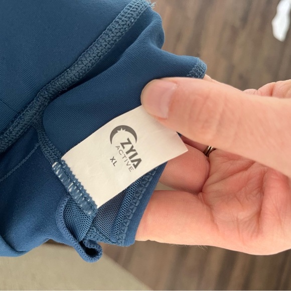 ZYIA Sports Bra Women's XL One More Rep Zip Back Racerback - Picture 6 of 6